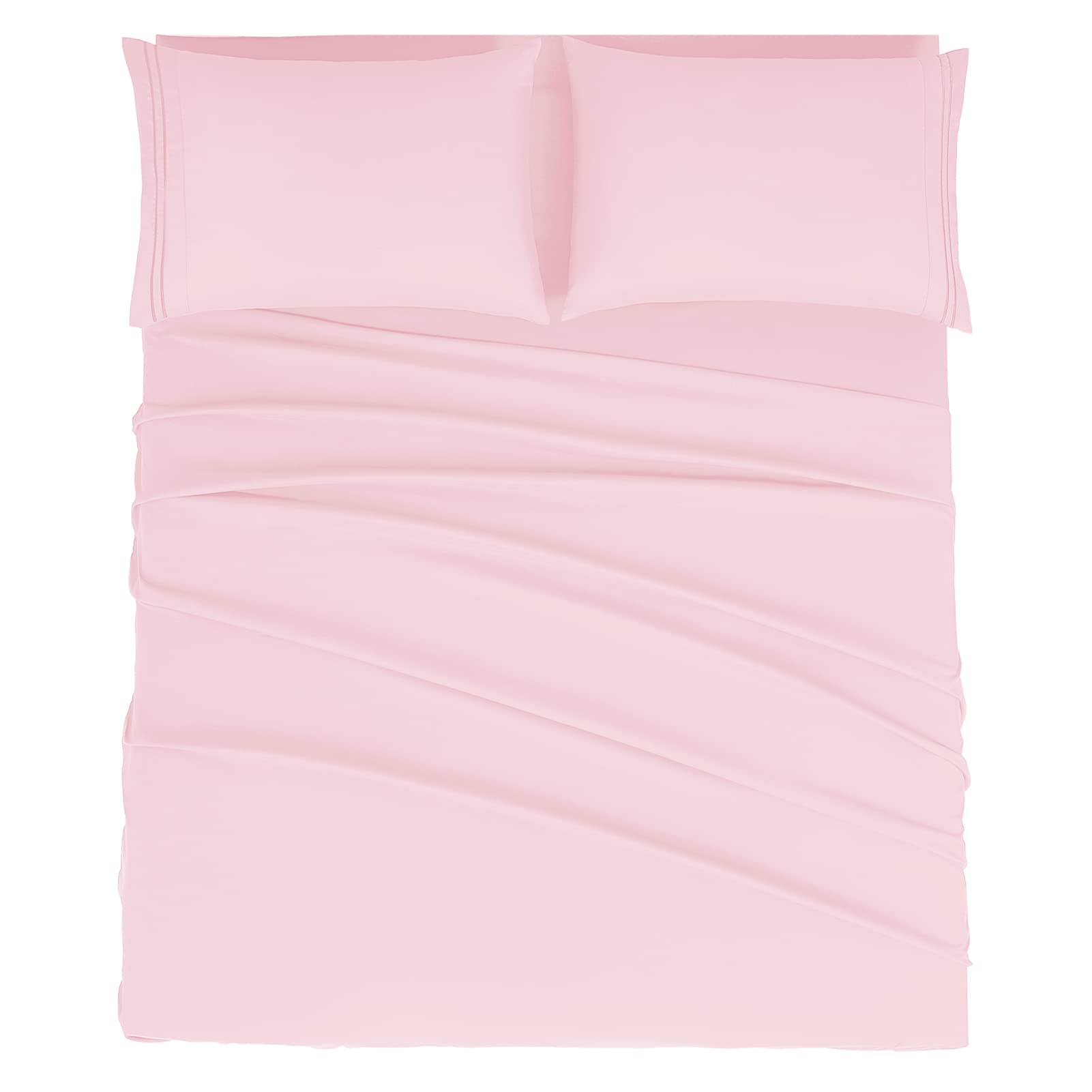 Mejoroom King Size Sheet Set - Soft Microfiber Bed Sheets,Deep Pocket Fitted Sheet, Soft, Breathable, Wrinkle & Fade Resistant -