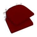 Wellsin Outdoor Chair Cushions For Patio Furniture - Patio Chair Cushions Set Of 2 - Waterproof Round Corner Outdoor Seat Cushio