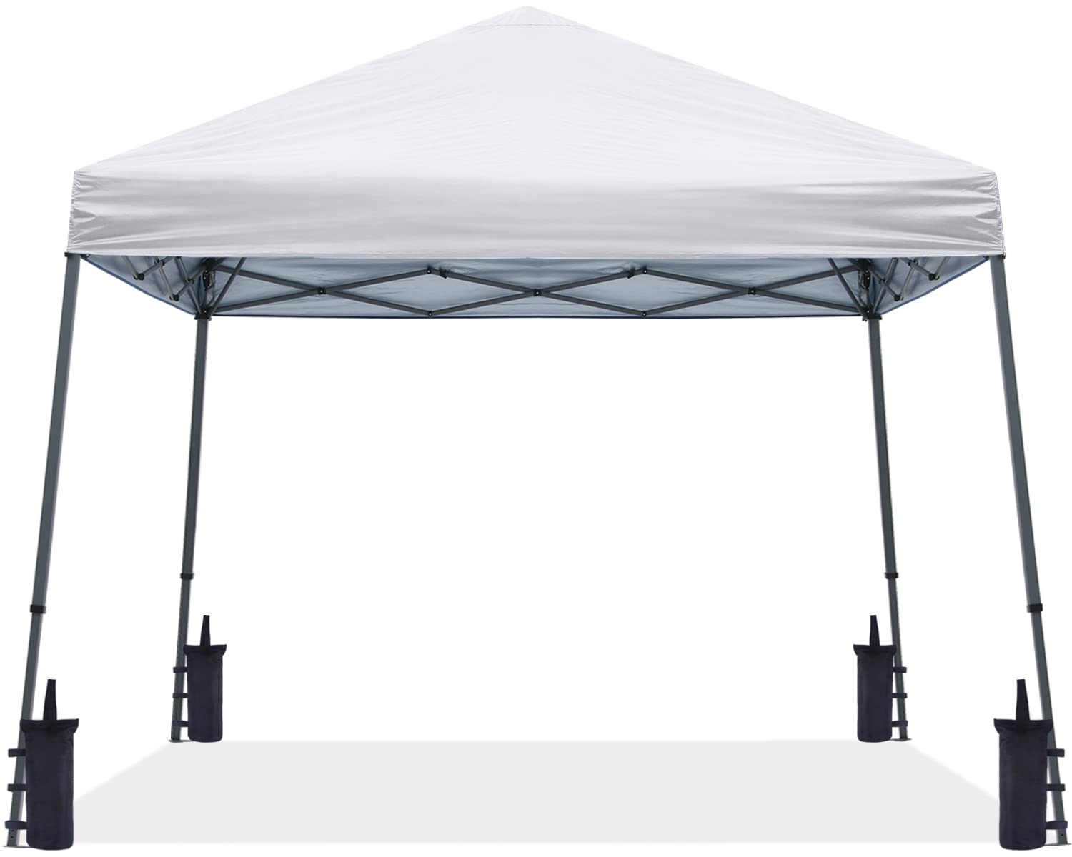 ABCCANOPY Stable Pop up Outdoor Canopy Tent 12 x 12 ft Base / 10 x 10 ft Top, White