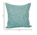 Blazing Needles Square Polyester Jacquard Throw Pillows, 17", Florian Seagla 4 Count