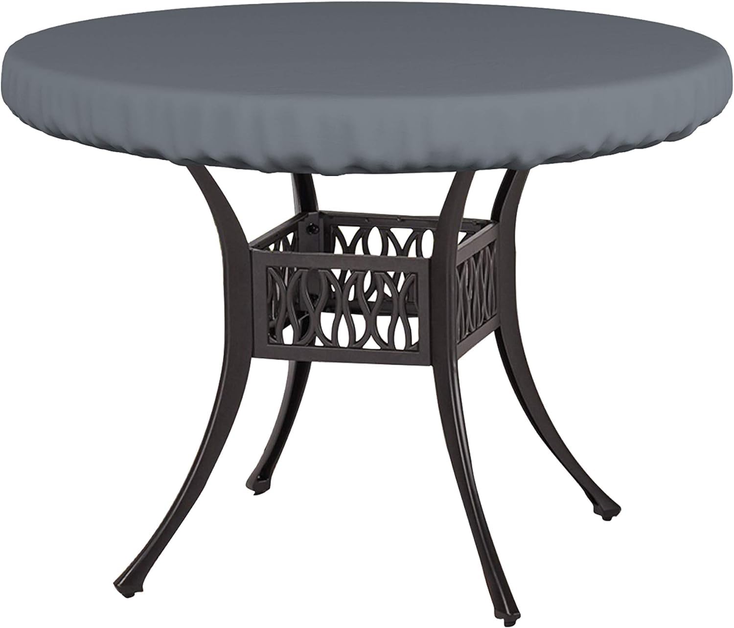 Covers & All Round Table Top Cover, 12 Oz Waterproof Uv & Weather Resistant Patio Table Cover, Outdoor Table Cover For Patio Outdoor Furniture & Coffee Table (36' Dia X 4' H Inches, Gray)