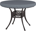 Covers & All Round Table Top Cover, 12 Oz Waterproof Uv & Weather Resistant Patio Table Cover, Outdoor Table Cover For Patio Outdoor Furniture & Coffee Table (54' Dia X 4' H Inches, Gray)