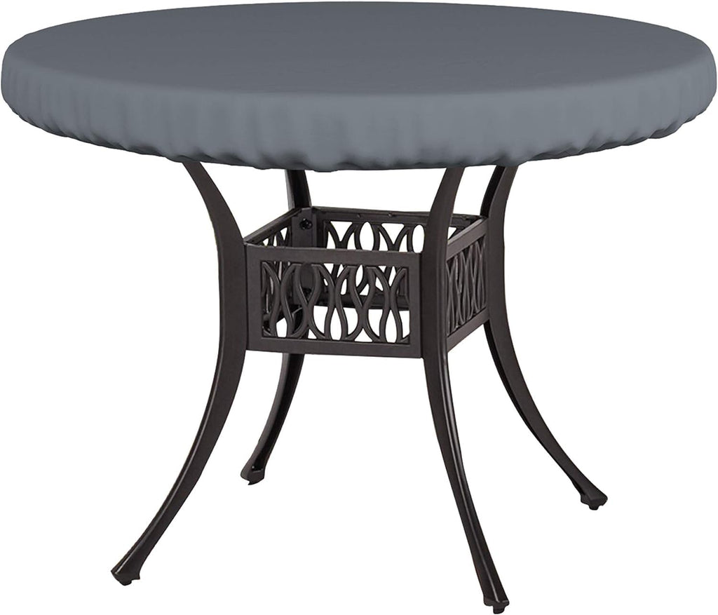 Covers & All Round Table Top Cover, 12 Oz Waterproof Uv & Weather Resistant Patio Table Cover, Outdoor Table Cover For Patio Outdoor Furniture & Coffee Table (48' Dia X 4' H Inches, Gray)