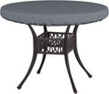 Covers & All Round Table Top Cover, 12 Oz Waterproof Uv & Weather Resistant Patio Table Cover, Outdoor Table Cover For Patio Outdoor Furniture & Coffee Table (48' Dia X 4' H Inches, Gray)