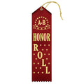 Ribbonsnow 'A-B' Honor Roll Award Ribbons - 25 Red Ribbons With Card & String