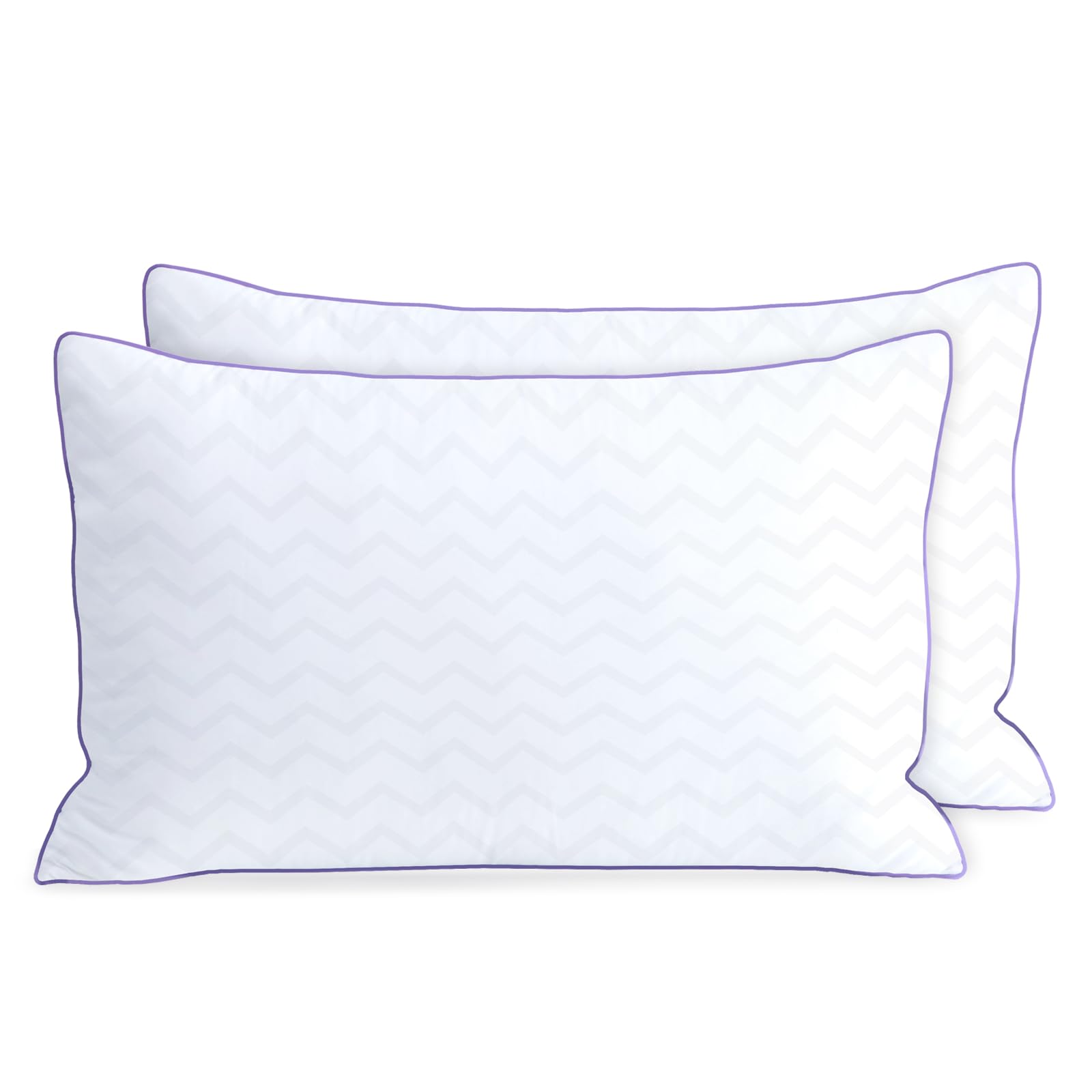 Molclcuy Bed Pillows Standard Size Set Of 2,Hotel Collection Pillows For Side And Back Sleepers,Super Soft Down Alternative Micr