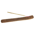 Incense Burner - Wooden Flat Carved Feather