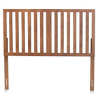 Baxton Studio Oren Modern and Transitional Ash Walnut Finished Wood King Size Headboard