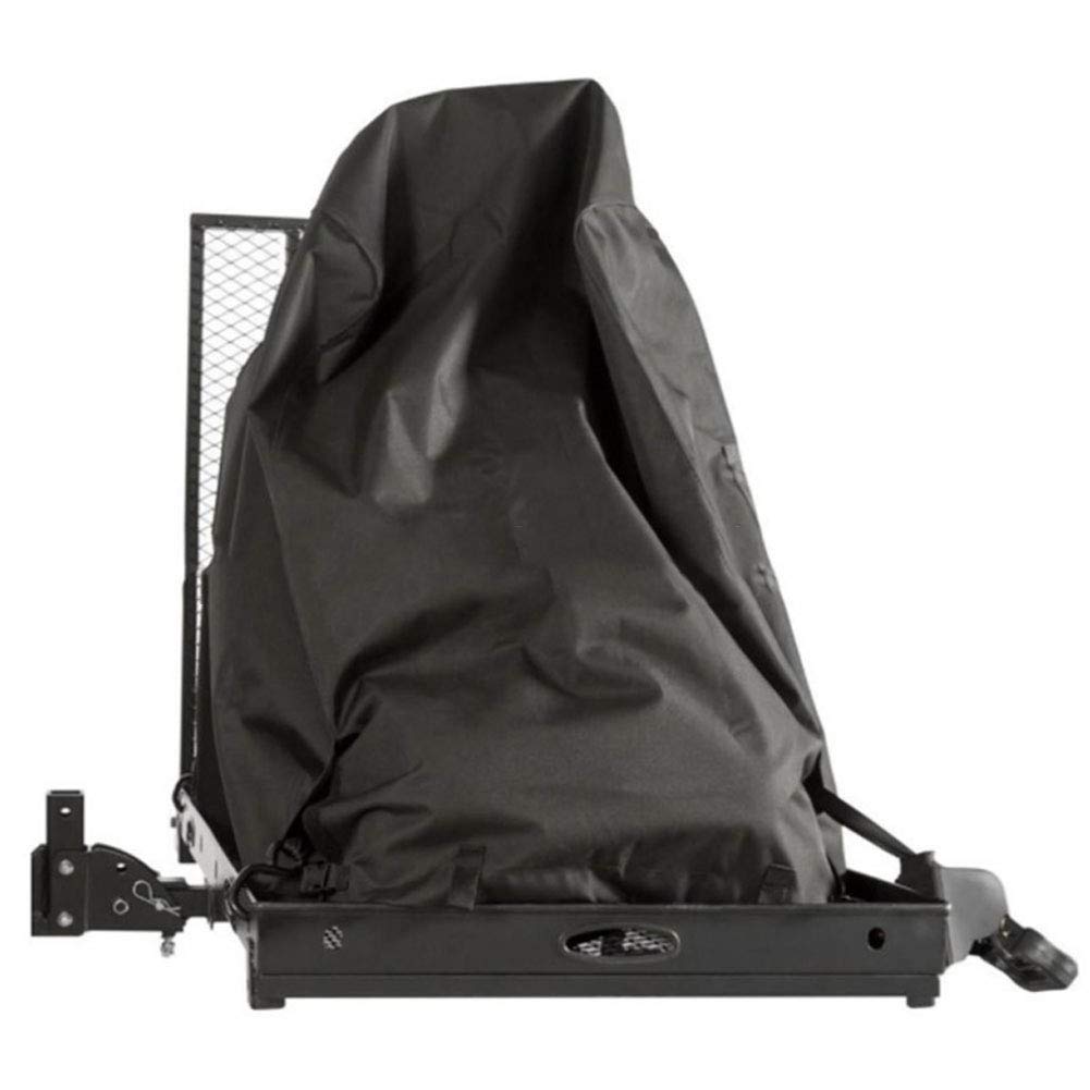 Power Chair Transport Cover, Black 600D Oxford Cloth Outdoor Electric Powered Chair Water Resistant Transport Cover Waterproof Sun Shade Protective Cover, 44.1X22.8X38In, Black