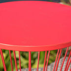 Christopher Knight Home Lassen Outdoor 16' Iron Side Table, Matte Red