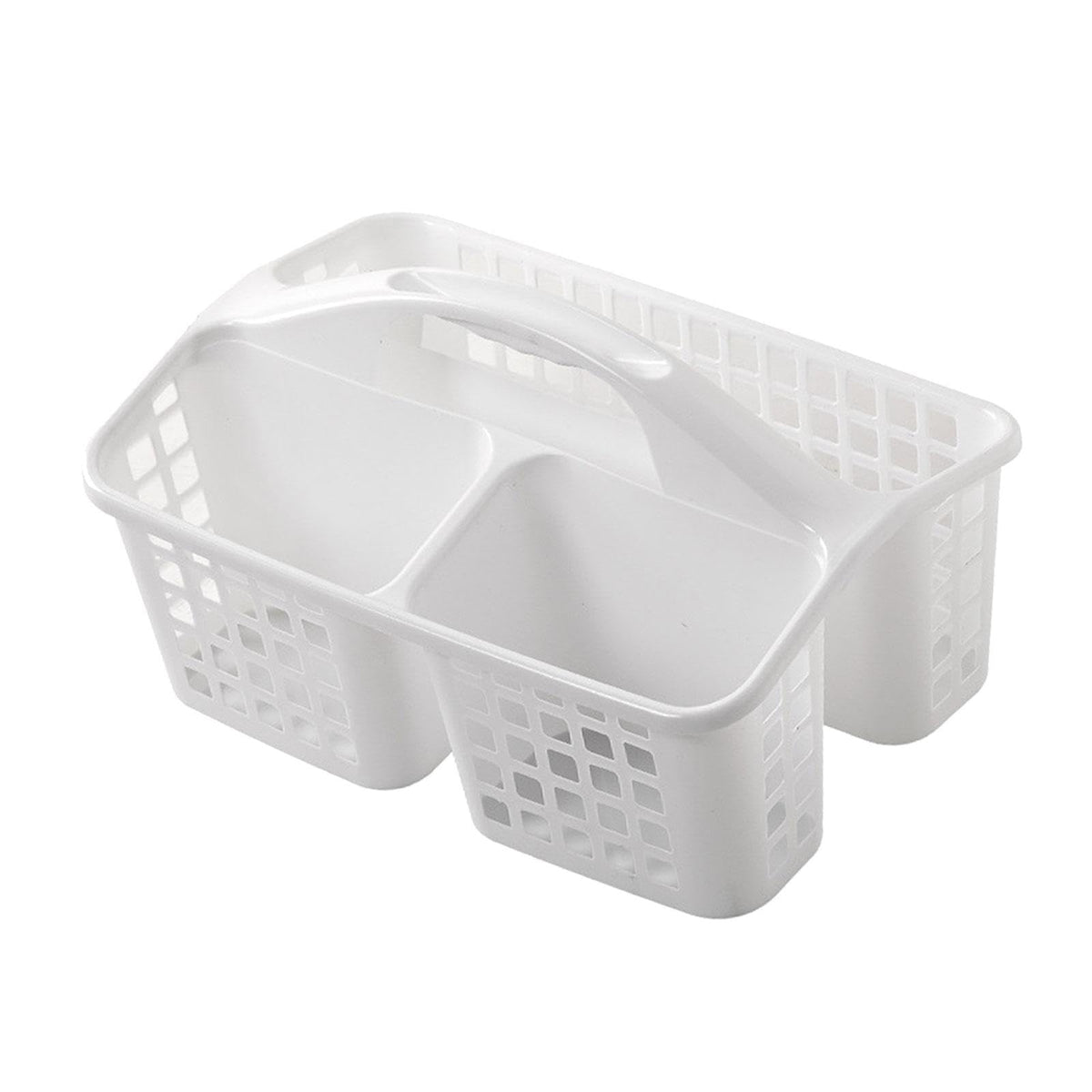 SECRET DESIRE Portable Shower Caddy Basket Cleaning Supplies Bucket 3 Divided Compartments White|Home Organization | Closet Orga