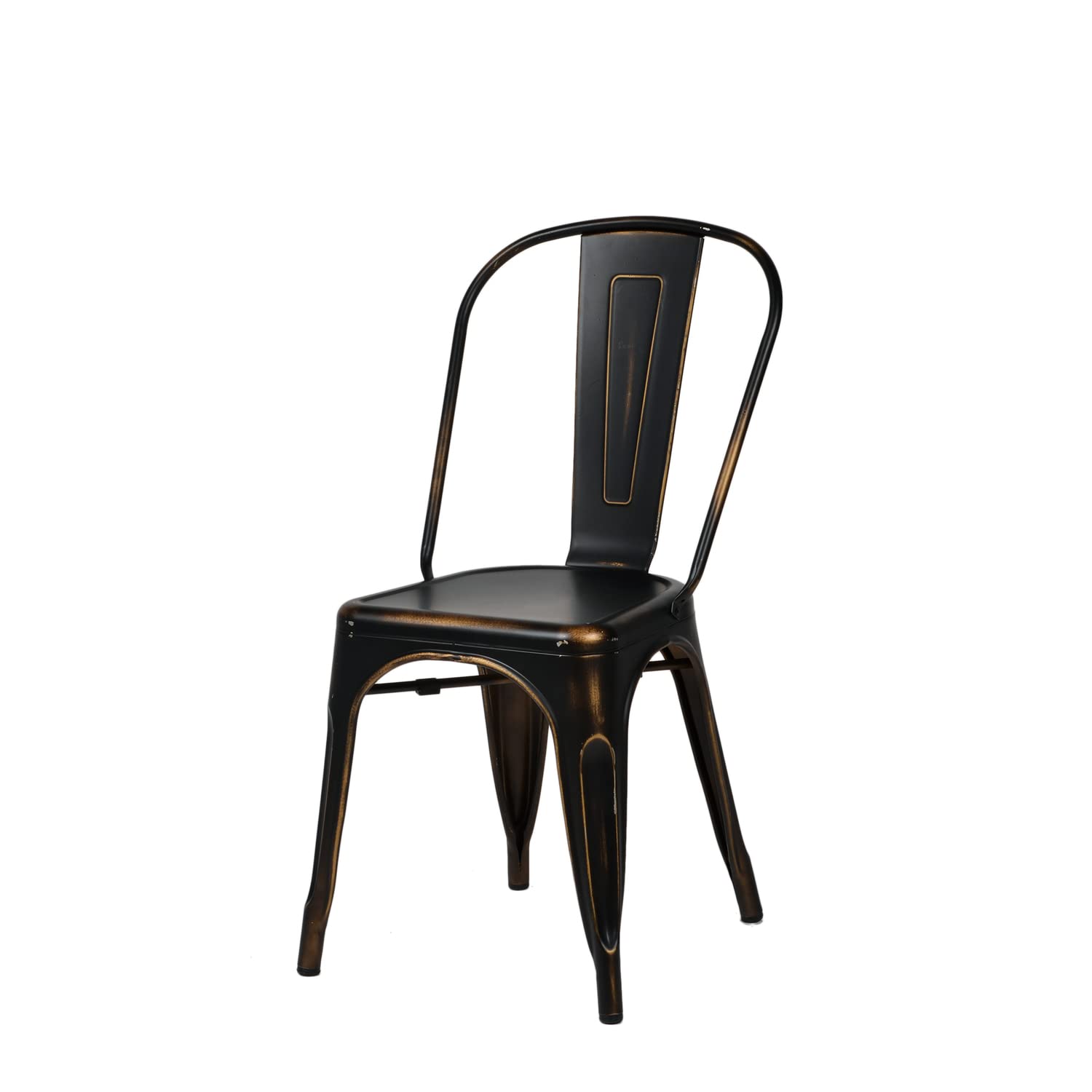Commercial Seating Products Oscar Metal Dining Chairs, Amber