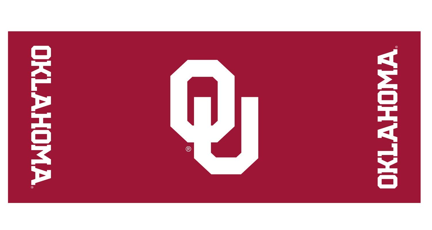 Collegiate Kwik-Covers Rectangle Plastic Table Covers, Bundle Of 2 (University Of Oklahoma, 8')