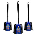 MR.SIGA Toilet Brush with Holder, Pack of 3, Black