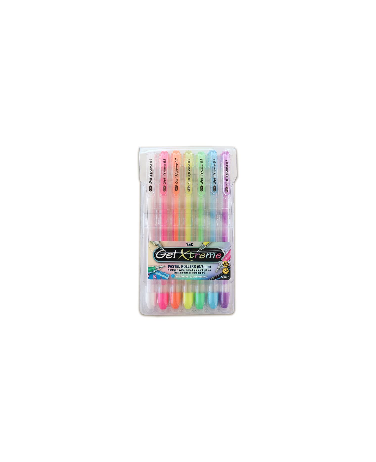 Yasutomo Pen Gel Xtreme Set Pastel 7 Colors