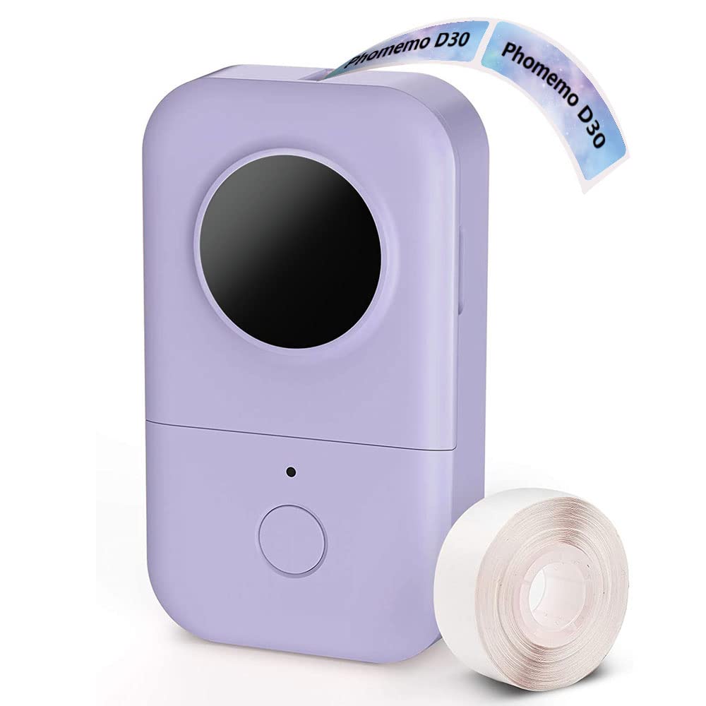 Phomemo D30 Label Makers Machine - Portable Bluetooth Mini Sticker Thermal Label Printer Handheld Rechargeable, Easy To Use For