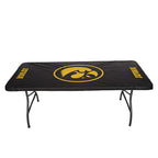Collegiate Kwik-Covers Rectangle Plastic Table Covers, Bundle Of 2 (University Of Iowa, 8')