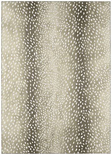 Addison Rugs Safari Asf33 Fawn Washable 5' X 7'6" Indoor Outdoor Area Rug, Easy Clean, Machine Washable, Non Shedding, Bedroom, Entry, Living Room, Dining Room, Kitchen, Patio Rug