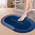 SKYTAK AntiSlip Round Bathroom Mat for Wet Areas, Quick Drying Soft Rubber Mat, Absorbent Water Mat for Shower Room, Washroom &