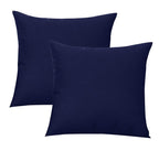 Augld 2Pack Outdoor/Indoor Throw Pillow Cover, Waterproof Solid Pillow Case Navy 20'X20'