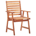 vidaXL 6X Solid Acacia Wood Patio Dining Chairs with Cushions Garden Balcony Backyard Terrace Wooden Chair Dinner Dinette Furniture