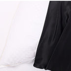 Organic Silk Pillowcase Black For Hair And Skin Made In Usa, 22 Momme Mulberry Silk Pillow Case With Zipper, 6A Grade Pure Natur