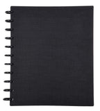 Talia Discbound Notebooks, Planner, Customizable, (Black W/Black Discs, Midsize (7.5In X 9.75In))