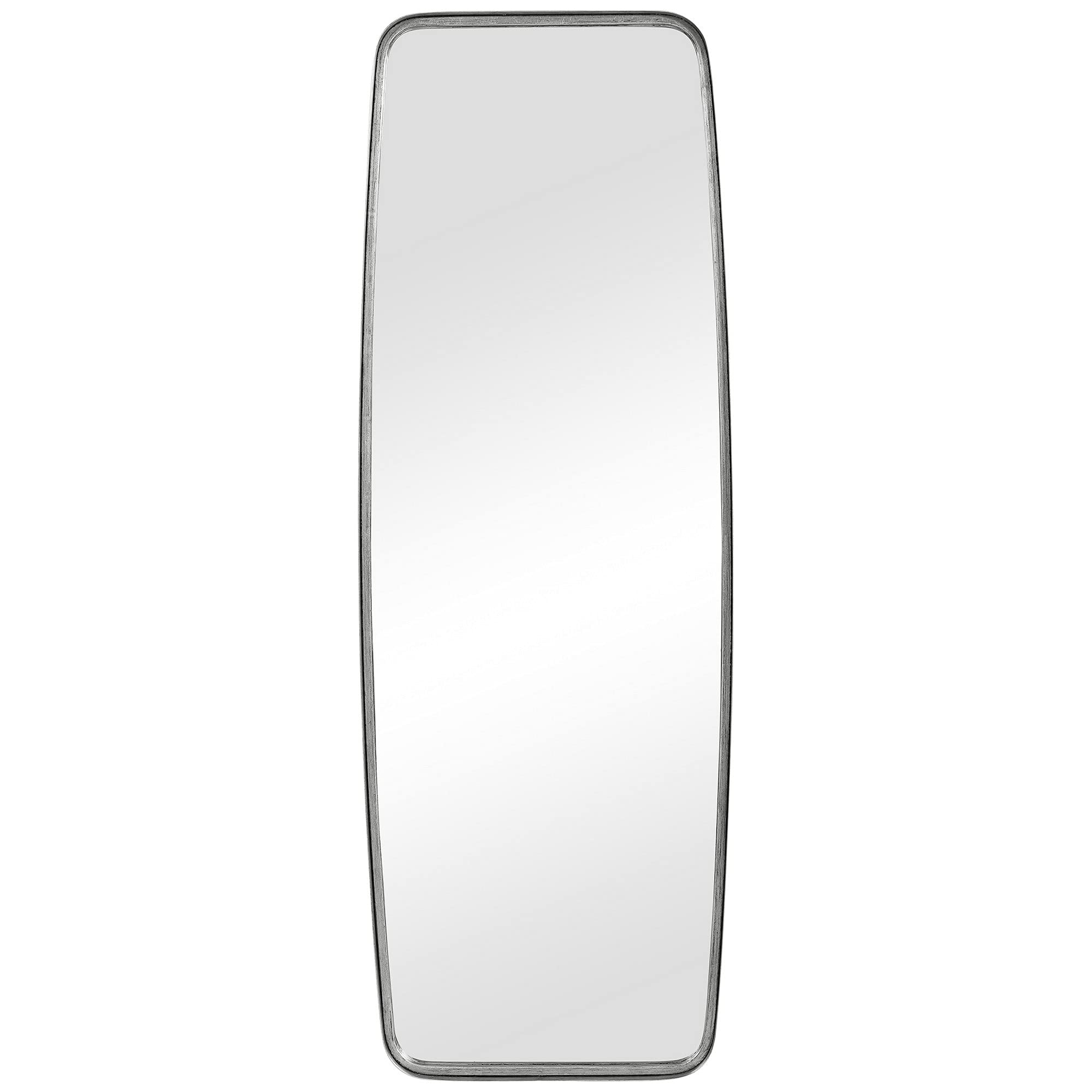 Benjara 60 Inch Full Length Metal Frame Contemporary Mirror, Silver