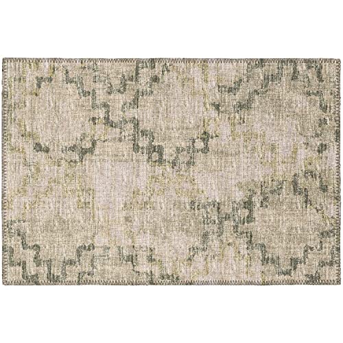 Sedona Sn15 Green Transitional Rug Rectangle 3' X 5'