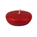 Zest Candle 24-Piece Floating Candles, 2.25-Inch, Red
