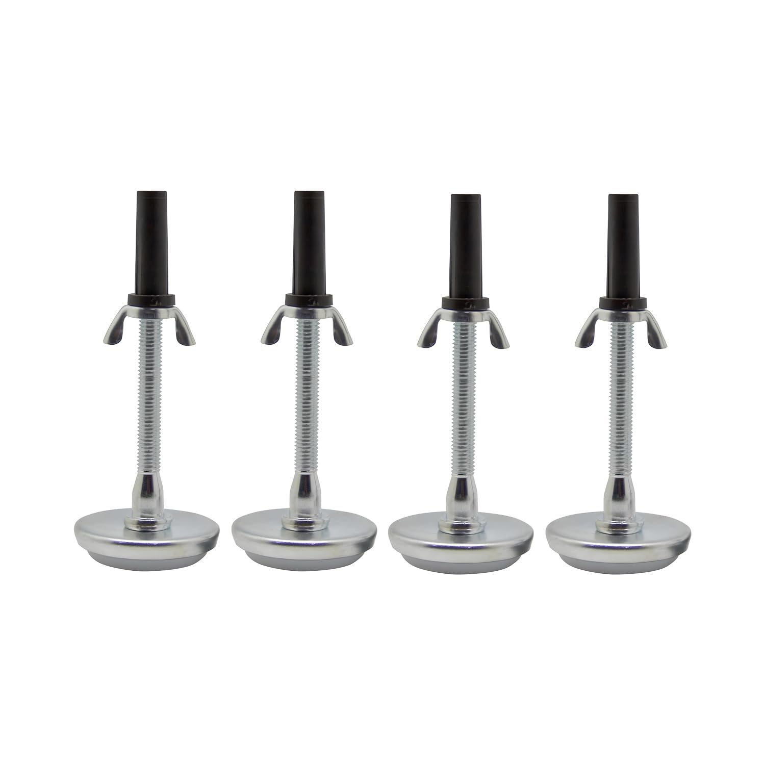 Kings Brand Furniture Adjustable Threaded Bed Frame Riser Glide Legs - Bed Legs to Replace Wheels - Bed Feet Replacement for Bed