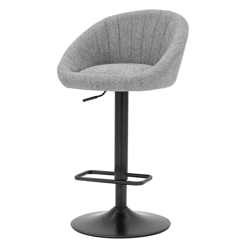 New Pacific Direct Watson 34 Inch  Fabric Gaslift Bar Stool In Strata Gray