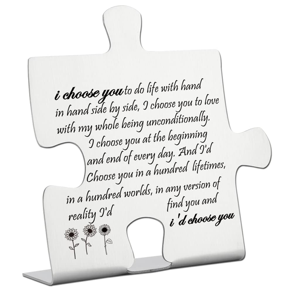 I Choose You Marriage Sign, Wedding Anniversary Valentines Gift for Wife, Him, Husband Groom Bride Engagement Anniversary Valent