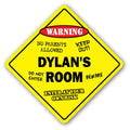 SignJoker] DYLAN'S Room Sign Kids Bedroom Decor Door Children's Name boy Girl Gift Wall Plaque Decoration