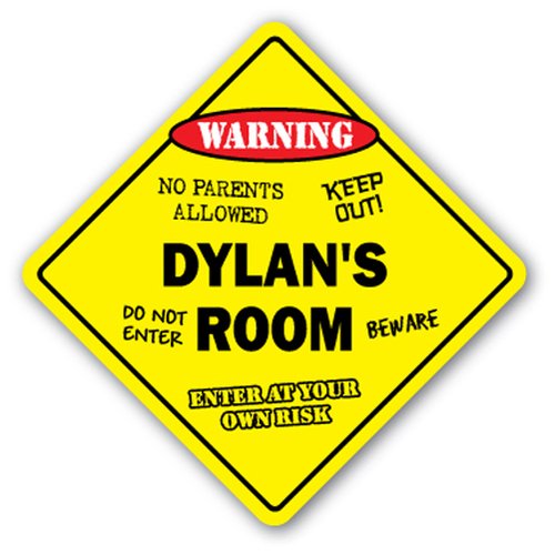 SignJoker] DYLAN'S Room Sign Kids Bedroom Decor Door Children's Name boy Girl Gift Wall Plaque Decoration