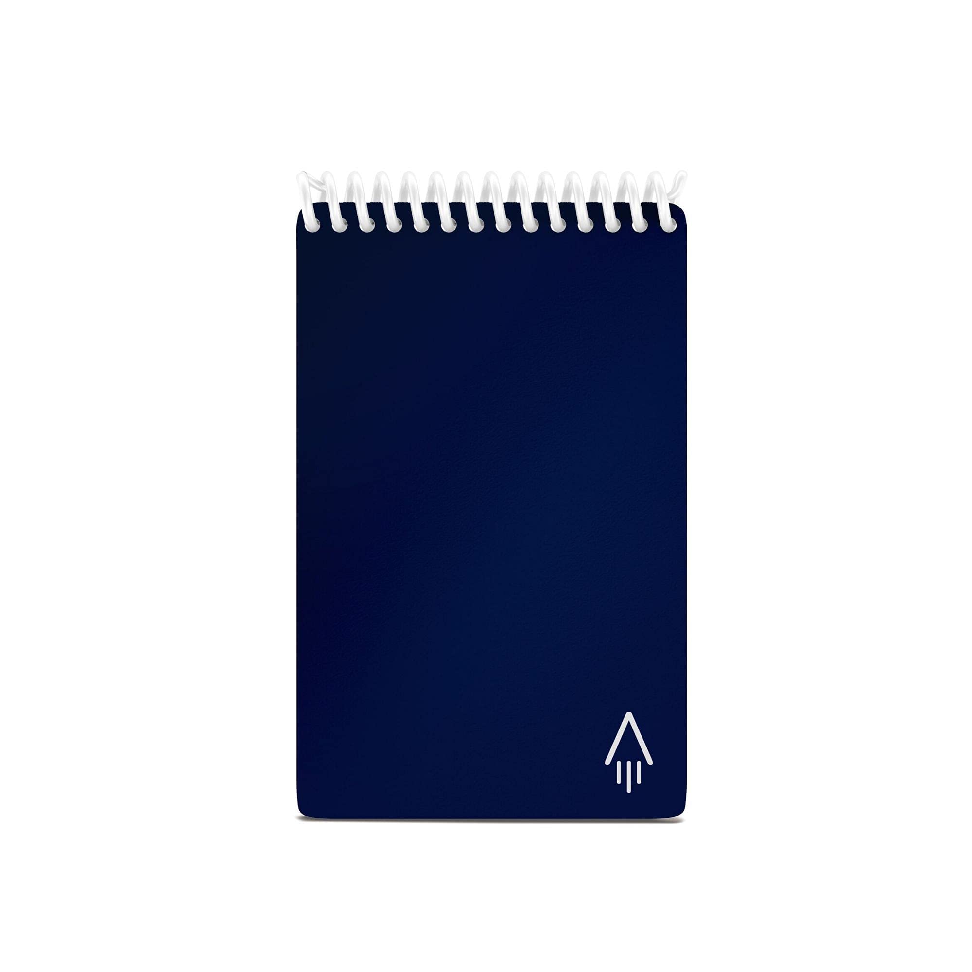 Rocketbook Smart Reusable Notebook, Mini Spiral Notebook, Midnight Blue, (3.5' X 5.5')