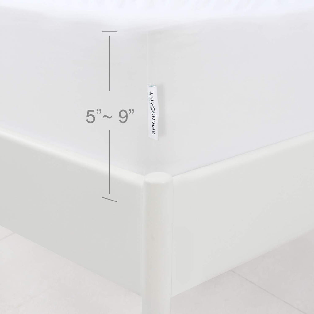 Box Spring Cover Full Size With Smooth And Elastic Woven Material, Alternates For Bed Skirt, Wrinkle & Fading Resistant, Washabl