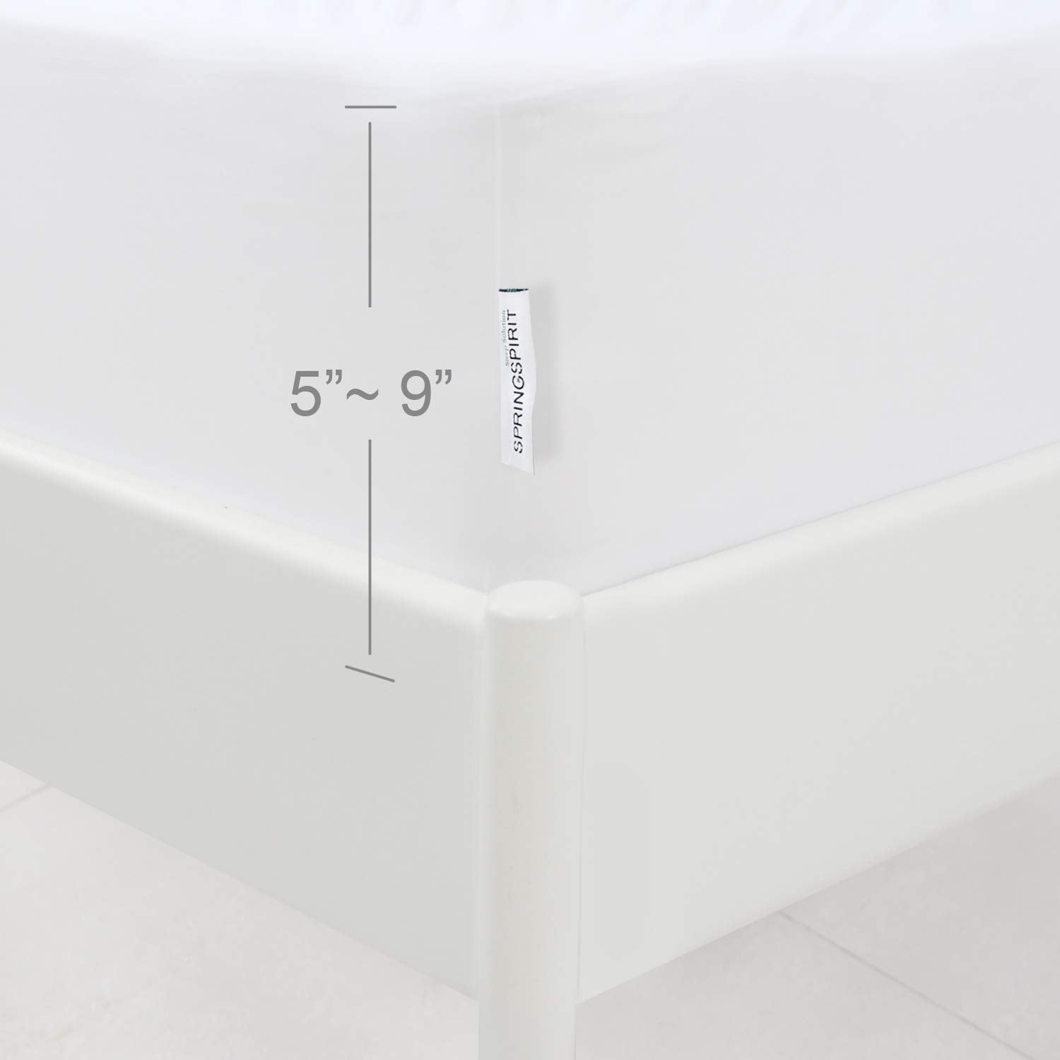 Box Spring Cover Full Size With Smooth And Elastic Woven Material, Alternates For Bed Skirt, Wrinkle & Fading Resistant, Washabl