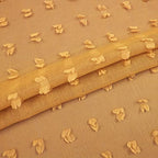 Spring Mustard Yellow Textured Curtains 90 Inch Length 2 Panels For Living Room Bedroom Dining Room Boho Back Tab Rod Pocket Pom Pom Tufted Gold Semi Sheer Curtain 90 Inches Long For Nursery Kids Room