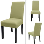 Jqinhome Sage Green Chair Covers For Dining Room Set Of 6, High Stretch Removable Washable Parsons Chair Slipcover For Home Party Hotel Wedding Ceremony (6Pcs,Sage Green)