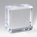 Mirart Clear Acrylic Cube (3 x 3 x2 Bevelled Edge)