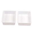 Cutting Edge Interlocking Drawer Organizer Big, White, Set Of 2