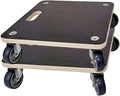 HBFBDRCT Furniture Moving Dollies with 4 TPR Silent Wheels,15 Inch Securely Holds 551 Lbs Heavy Duty Wooden Rolling Mover for Pi