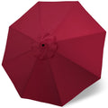 Mastercanopy Patio Umbrella 9 Ft Replacement Canopy For 8 Ribs-Burgundy