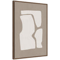 Organic Figures No. 2 by Gabrielly Guedes Framed Canvas Wall Art Print