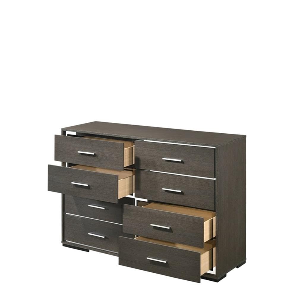 Acme Escher Dresser In Gray Oak