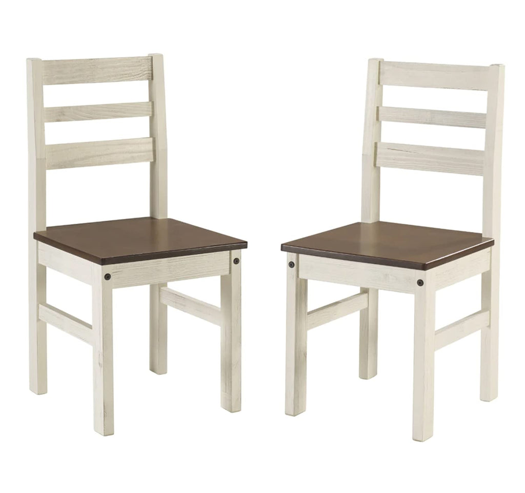 American Furniture Classics Cottage Series Dining Chairs, Distressed White