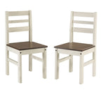 American Furniture Classics Cottage Series Dining Chairs, Distressed White