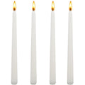 10 inch White Taper Candles-Set of 4 Tapered Candle, Tall Candlesticks,Home Dinner Candle, Party, Wedding, Halloween, Christmas 