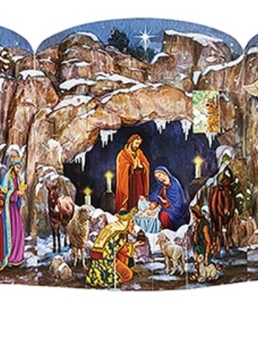 2024 Nativity Advent Calendar O Holy Night, 8 3/4 Inch